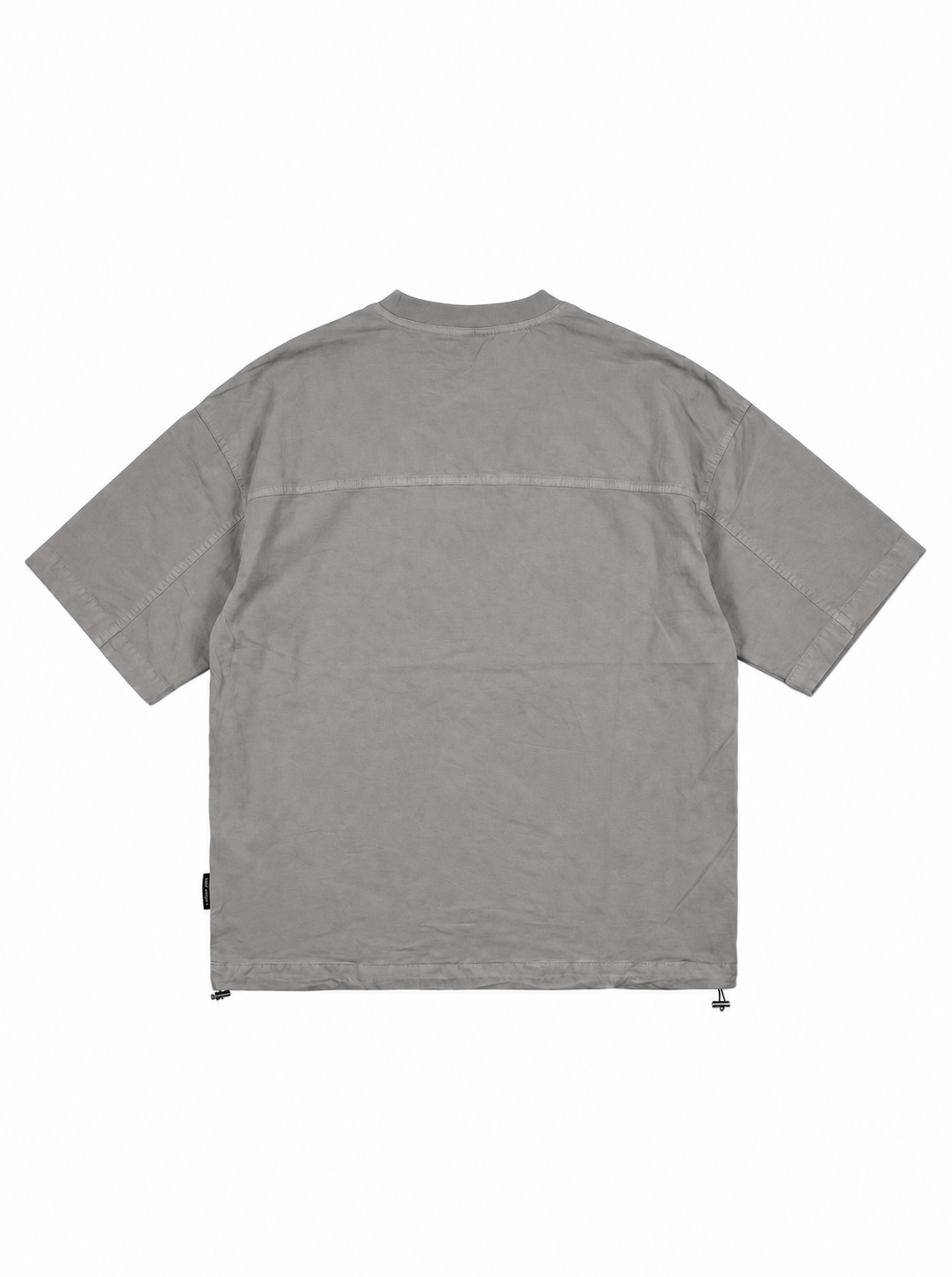 淺灰Oversize T恤－背面白底商品圖