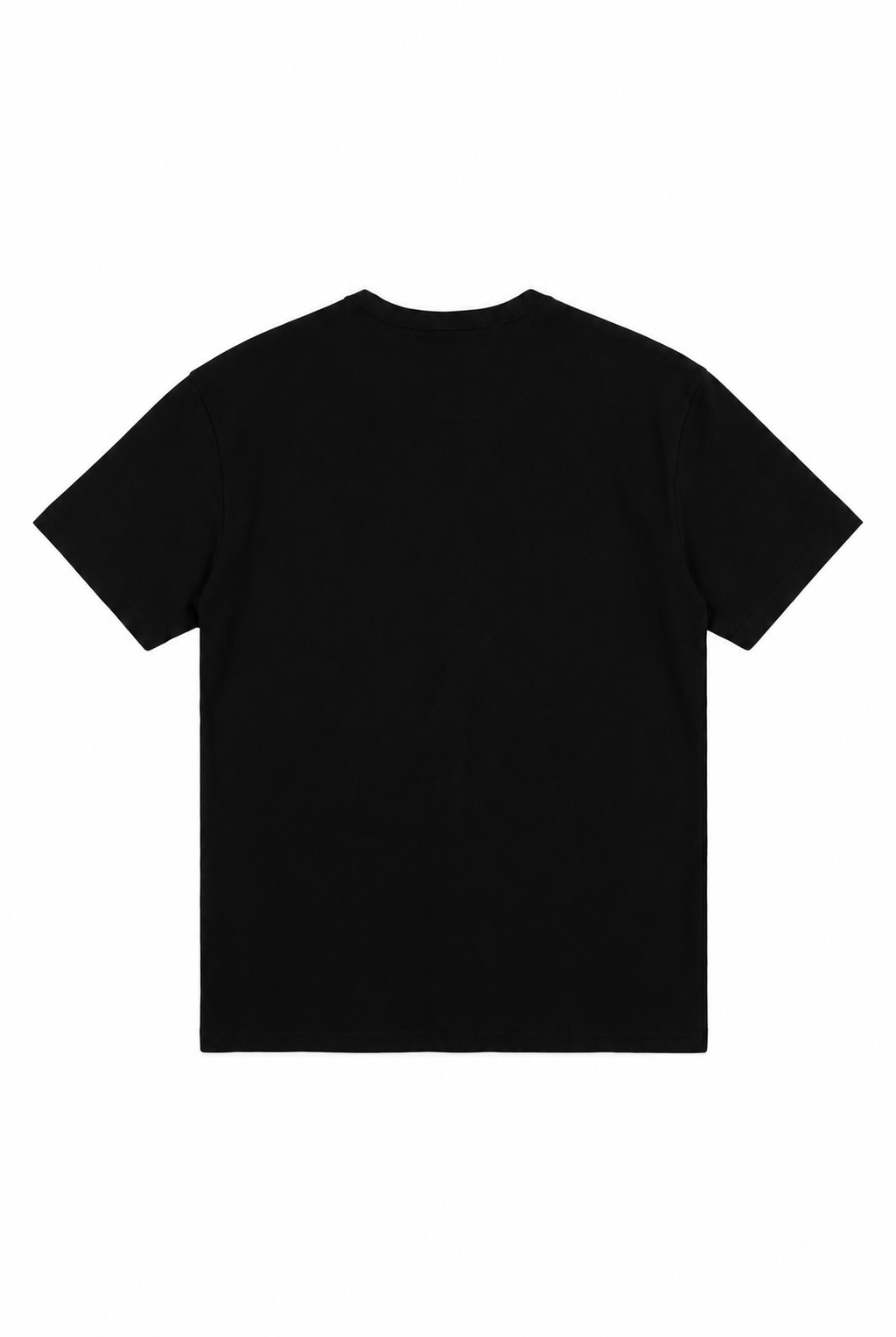 黑色T恤－背面白底商品圖