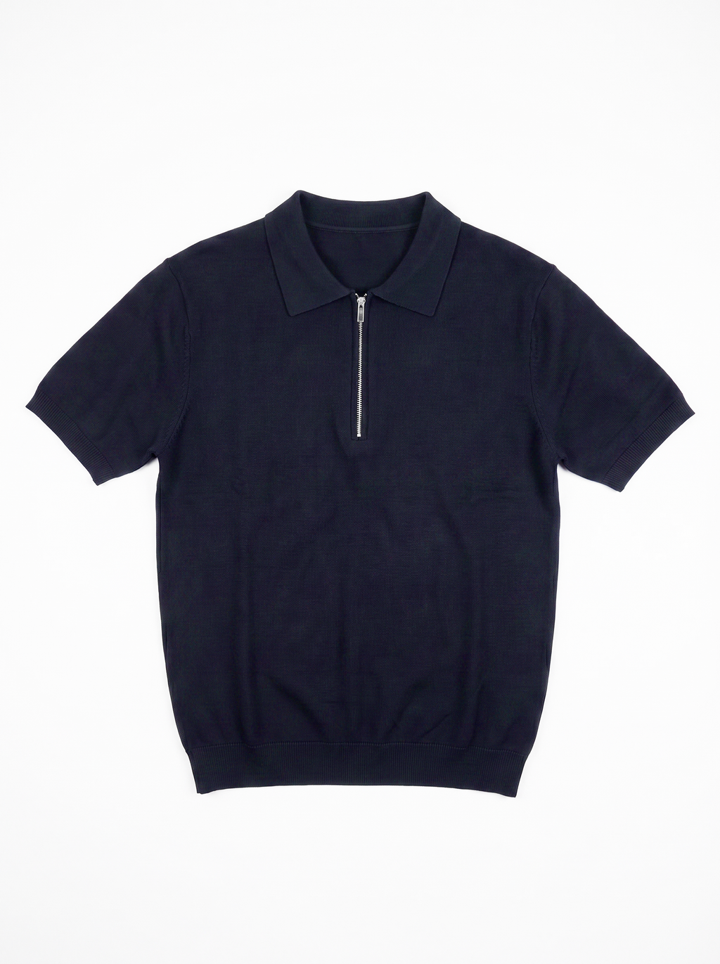 深藍色拉鍊Polo